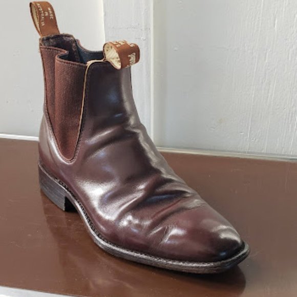 RM Williams Craftsman Boots Chestnut, Leather Sole  Men's Size 6.5 H AUS  7.5 US - Picture 5 of 15